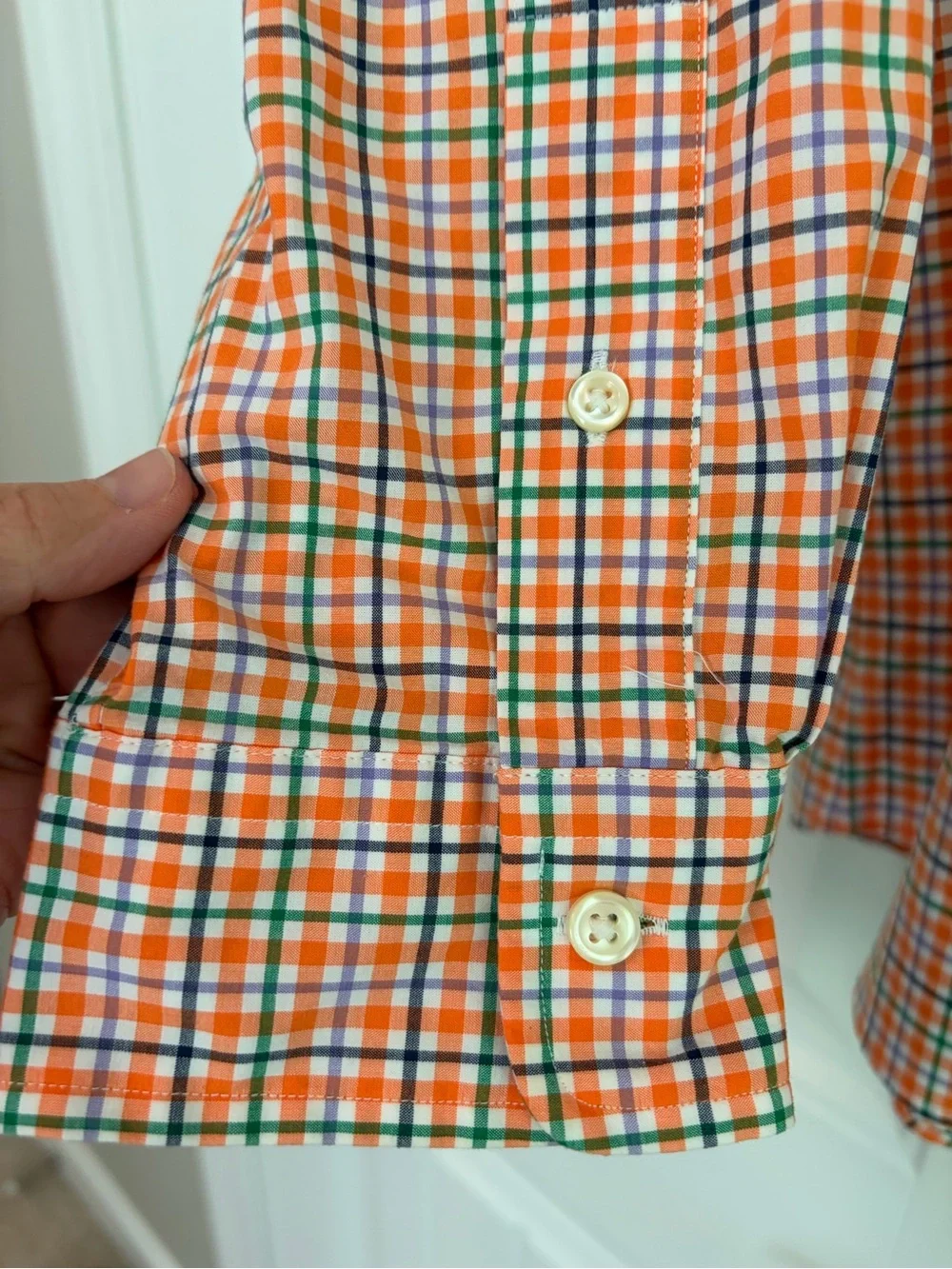 Polo Ralph Lauren Classic Fit Men's Long Sleeve Button Down Shirt Size L Orange